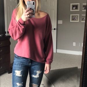 BP Boatneck Ribbed Pullover